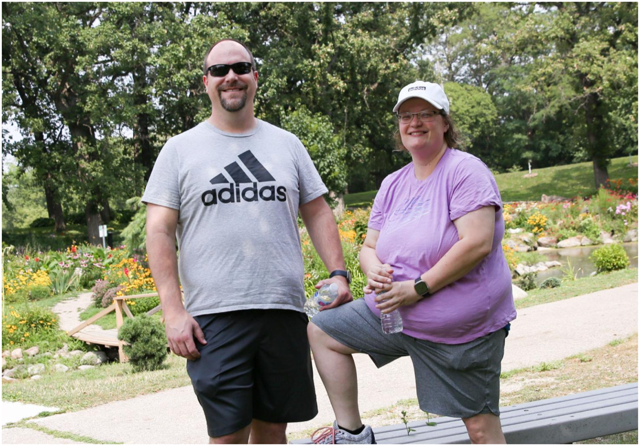 Mason City couple walk 45 miles and raise $1,000 to help raise awareness around mental health